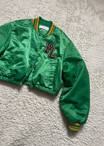 Düğmeli Yeşil Kadın Street Wear Ceket - Görsel 4