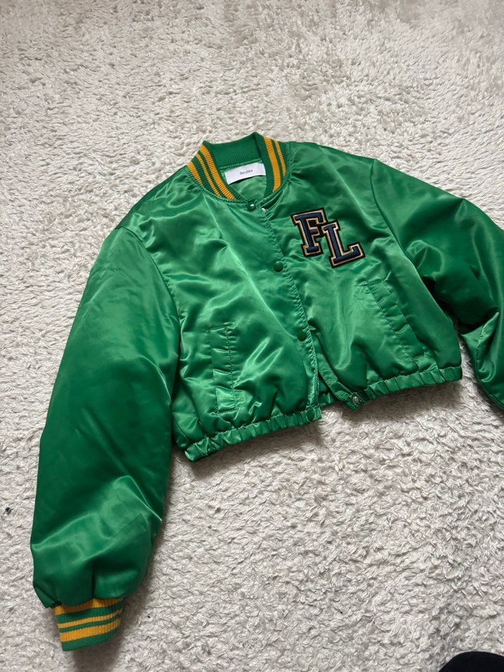 Düğmeli Yeşil Kadın Street Wear Ceket - Görsel 5