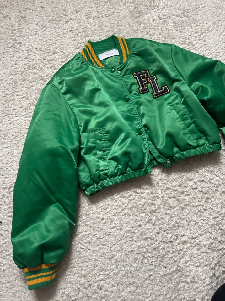 Düğmeli Yeşil Kadın Street Wear Ceket - Görsel 3