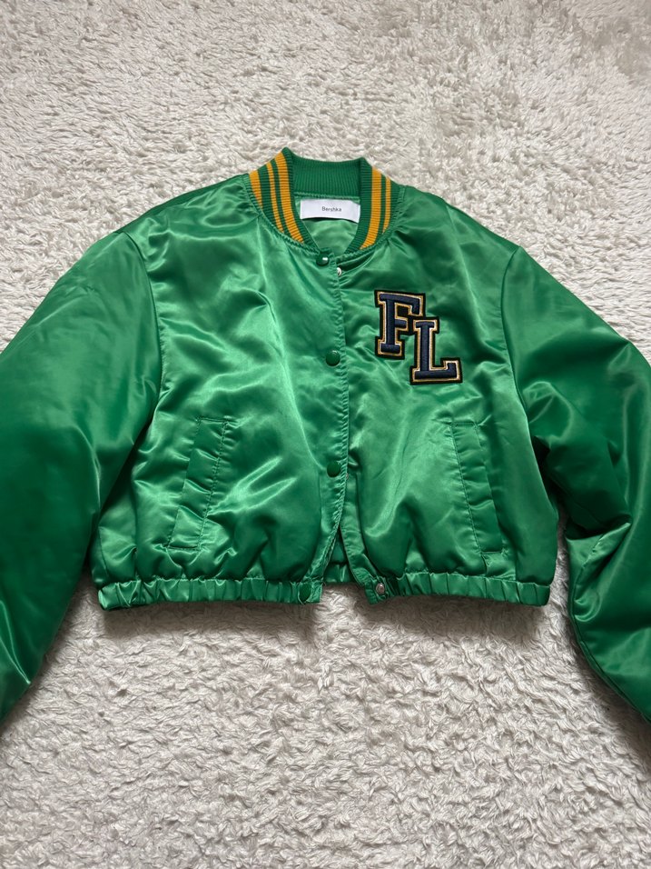 Düğmeli Yeşil Kadın Street Wear Ceket - Görsel 2