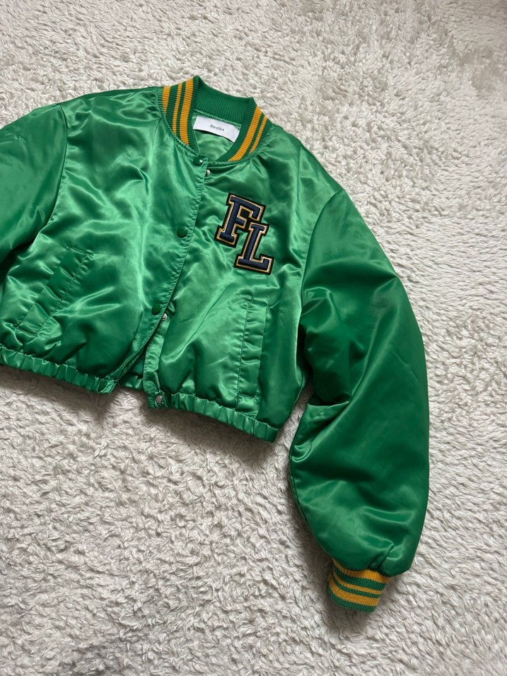 Düğmeli Yeşil Kadın Street Wear Ceket - Görsel 4