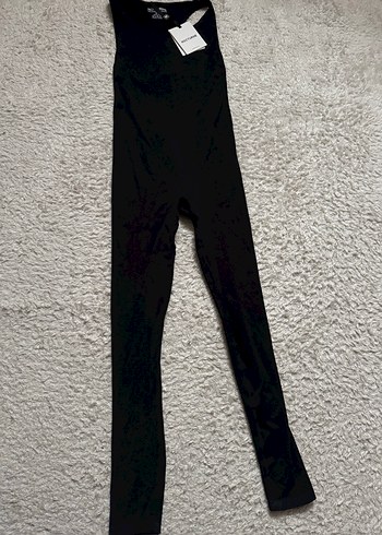 Siyah Dar Kesim Kadın Tulum - Görsel 2