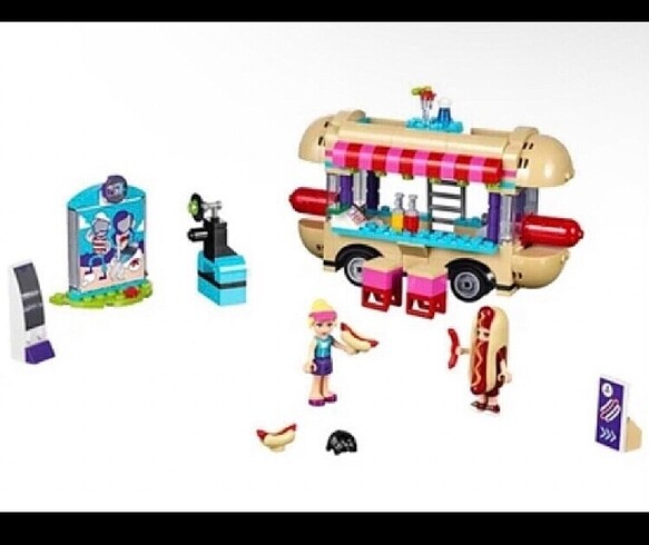 LEGO Friends 41129 oyuncak- Lunapark Sosisli Sandviç Minibüsü