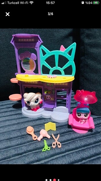  Beden Miniş - Oyuncak- Littlest Pet Shop Miniş Kuaför Salonu Oyun