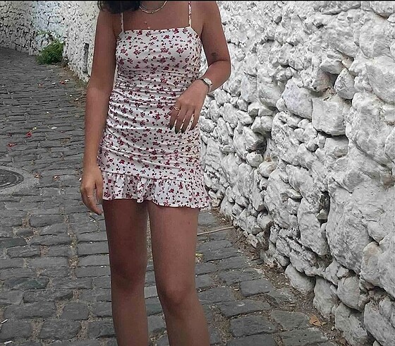 s Beden çeşitli Renk Çiçekli elbise