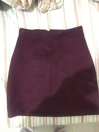 Diğer Süet bordo etek