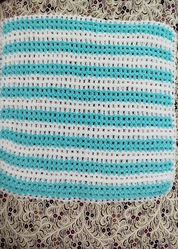 Pembe Beyaz Çizgili Banyo Süngeri - Görsel 4