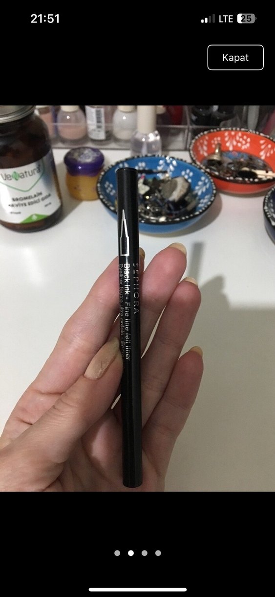 Sephora İnce Uçlu Eyeliner Kalemi - Görsel 2