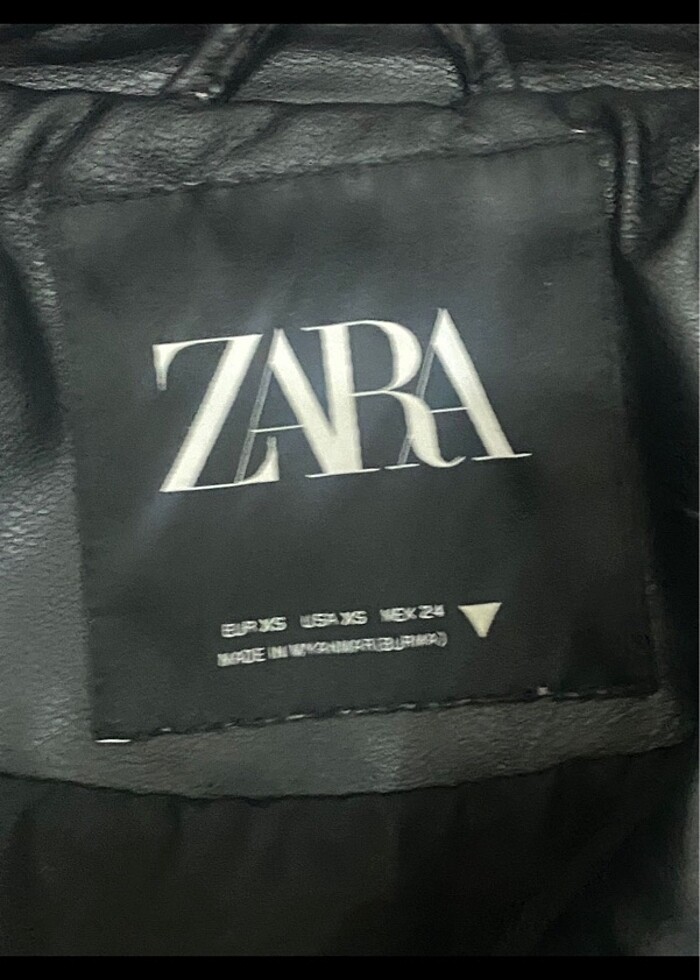 Zara deri ceket - Görsel 4