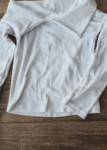 Kadın Beyaz Uzun Kollu Keten Gömlek - Görsel 2