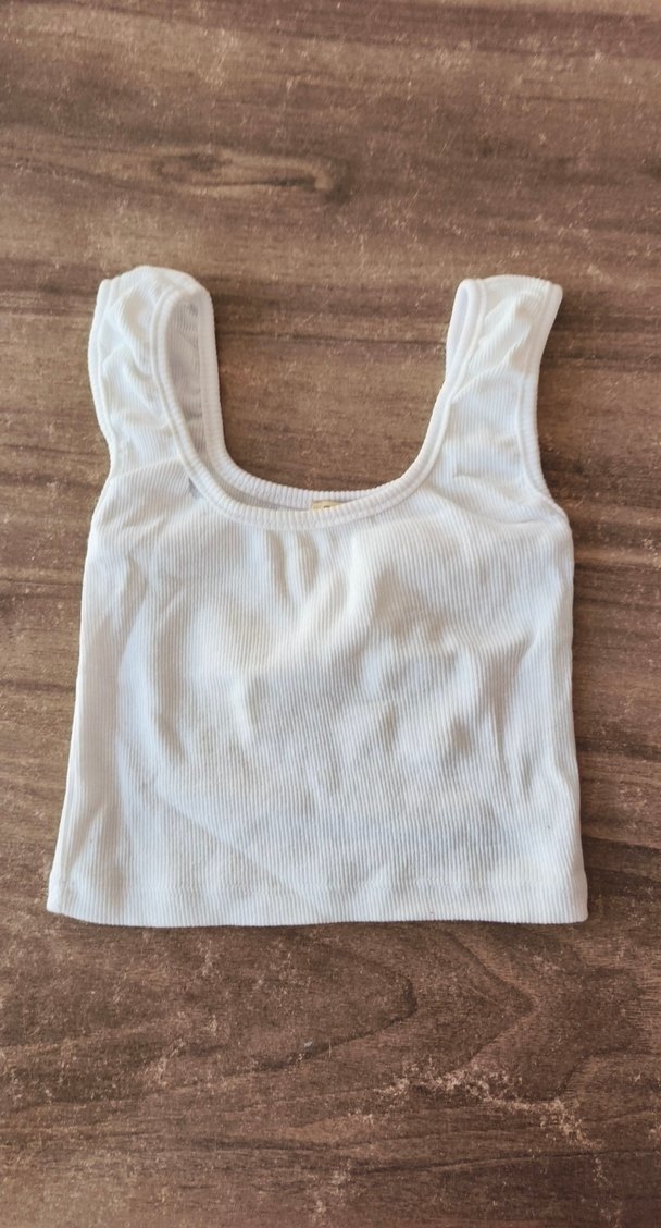 Beyaz Kız Çocuk Atlet - Görsel 3