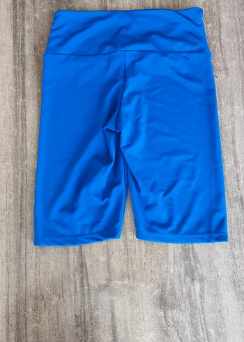 Parlak Mavi Mini Hamile Şortu - Görsel 2