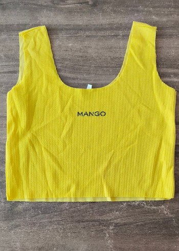 MANGO Sarı Crop Top Kadın Atlet - Görsel 3