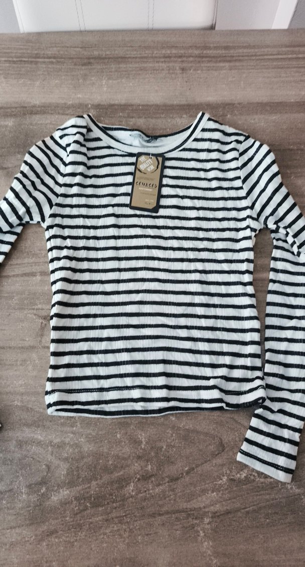 Kız Çocuk Gri Zebra Desenli Uzun Kollu Triko - Görsel 2