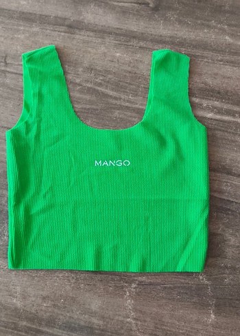Yeşil Kadın Crop Top - Mango - Görsel 3