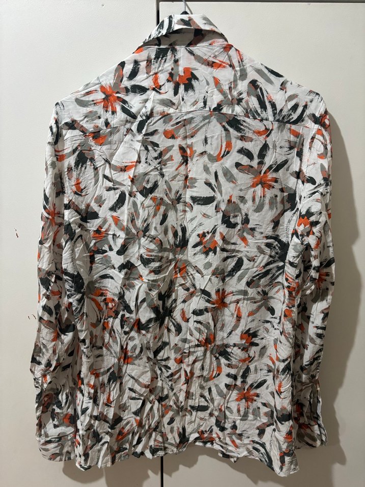 Renkli Baskılı Erkek Uzun Kollu Gömlek - Görsel 2