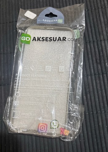 Beyaz Kalp Desenli Telefon Kılıfı Velcro iphone15 - Görsel 2