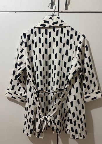 Baskılı Midi Kadın Blazer Ceket - Görsel 2