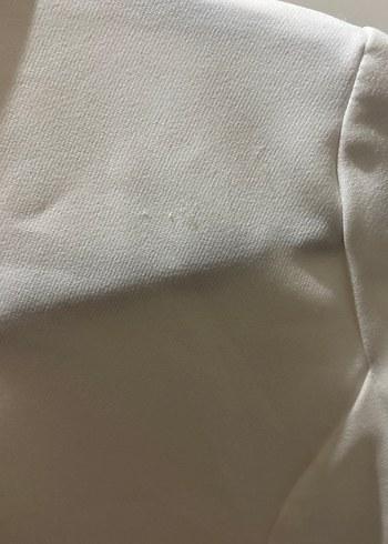 Beyaz Kadın Midi Blazer Ceket - Görsel 4