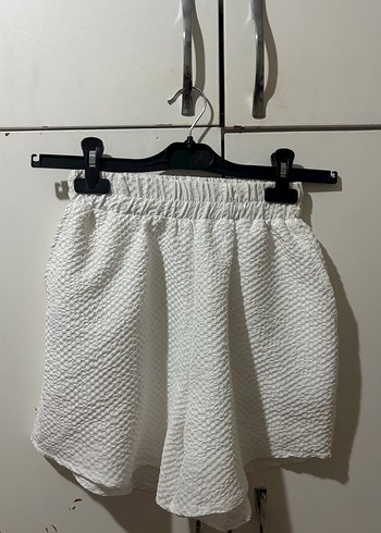 Kadın Beyaz Kısa Kollu Keten Gömlek - Görsel 3