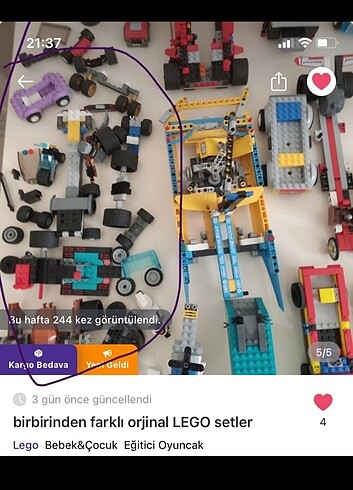  Beden Renk Toplu satış toplam 7 ilan lego