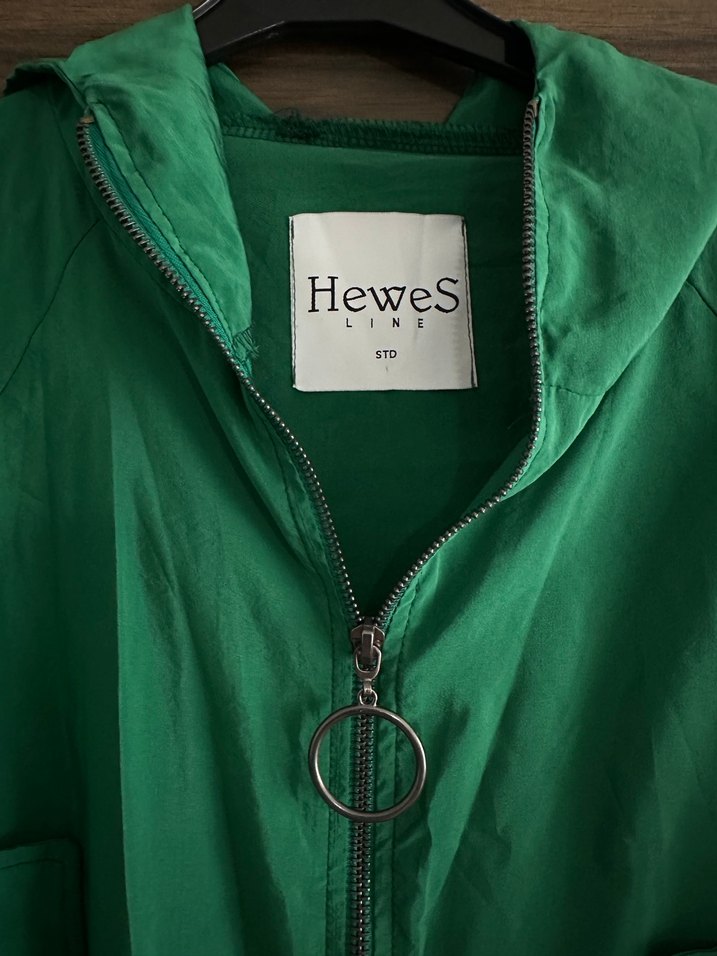 Kadın Yeşil Yağmurluk - Görsel 2