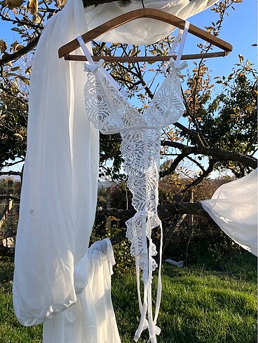 Beyaz Dantel Babydoll