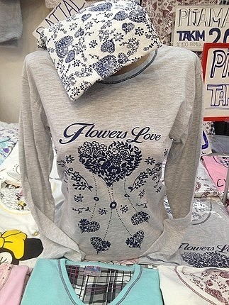 l Beden iki adet pijama takımı
