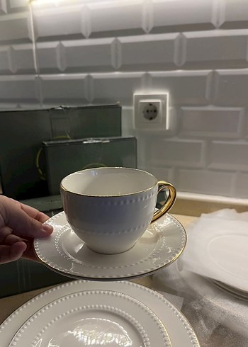 Mikasa moor Klasik Beyaz Porselen çay seti - Görsel 8