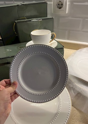 Mikasa moor Klasik Beyaz Porselen çay seti - Görsel 4