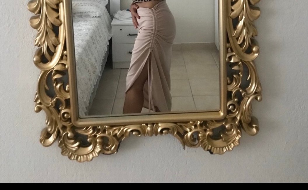 Bej Drapeli Uzun Etek - Görsel 4