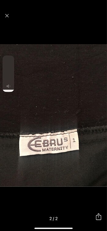 Ebru Maternity Siyah M / 38 Ebru Hamile Etek