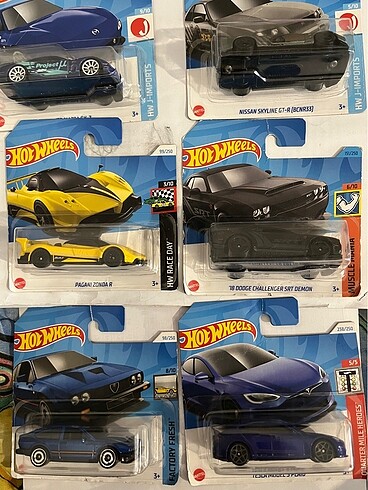 Hot Wheels mazda pagani tesla