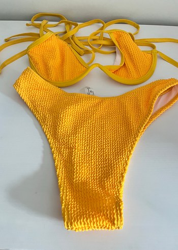 Diğer Sarı Strappy Bikini Takımı