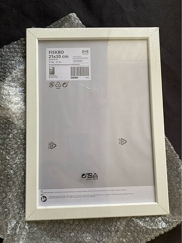 Beden beyaz Renk Ikea çerçeve yeni jelatini üstünde hiç açılmadı