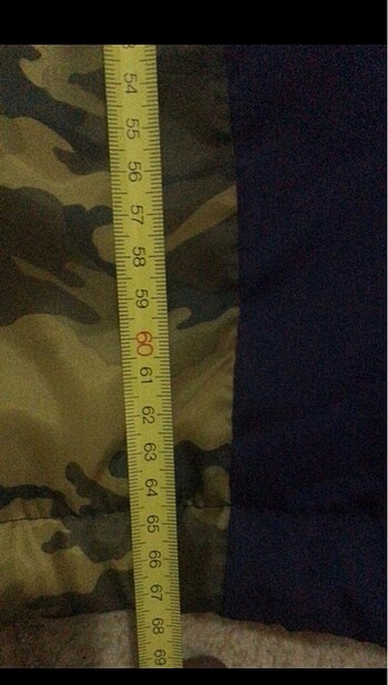 12-13 Yaş Beden 13 yaş kamuflaj desenli mont