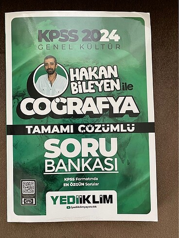 YEDİİKLİM kpss coğrafya soru bankası