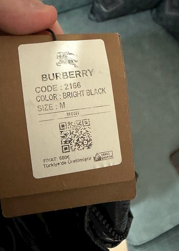 Gri Burberry Erkek Rozeti - Görsel 7