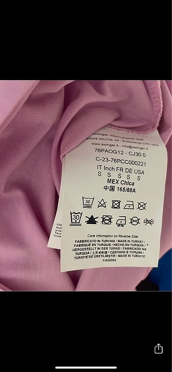 s Beden pembe Renk Just cavalli orijinal T-shirt elbise