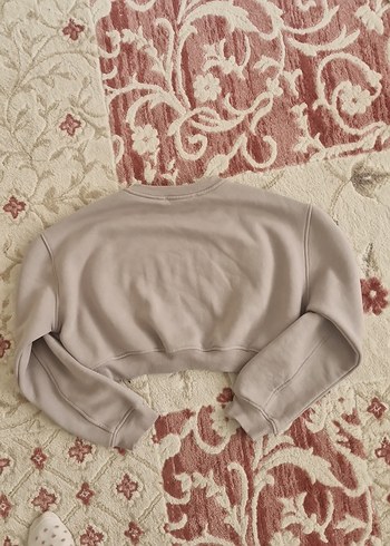 Gri Kadın Peluş Sweatshirt - Görsel 3