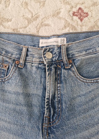 Crop straight fit jean - Görsel 4