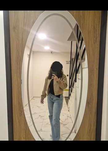 Crop straight fit jean - Görsel 2