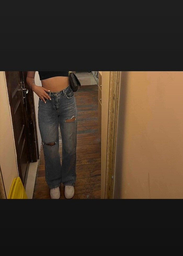 Yüksek bel jeans - Görsel 2