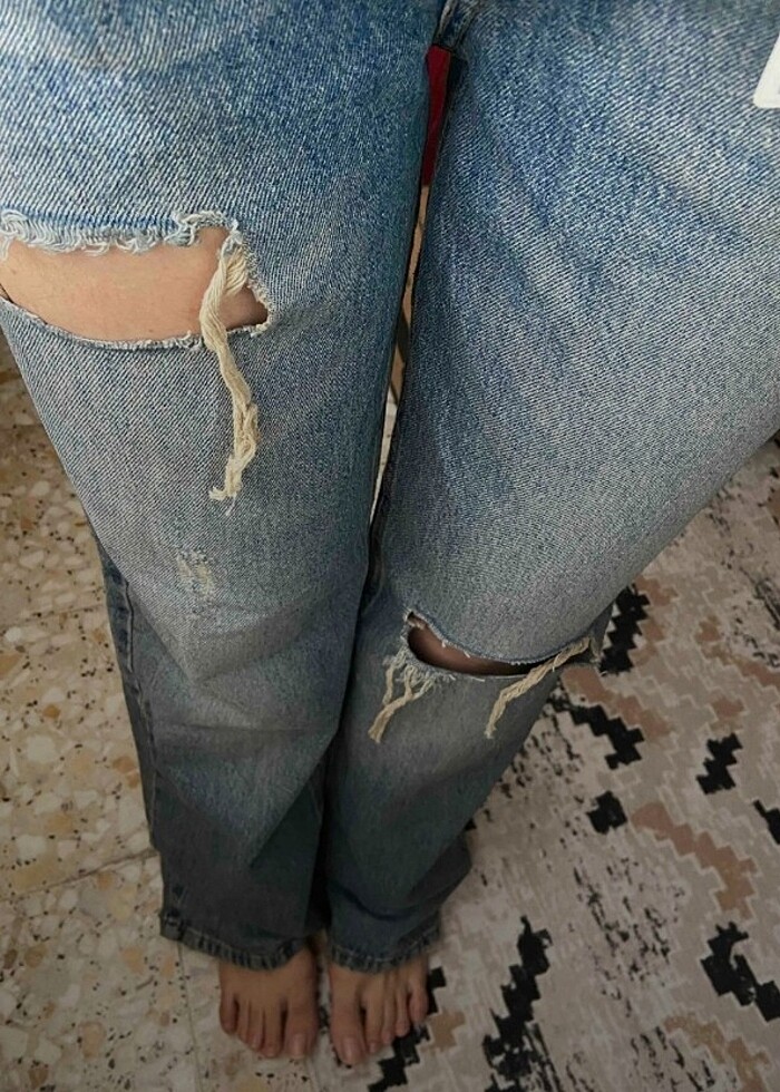 Yüksek bel jeans - Görsel 3