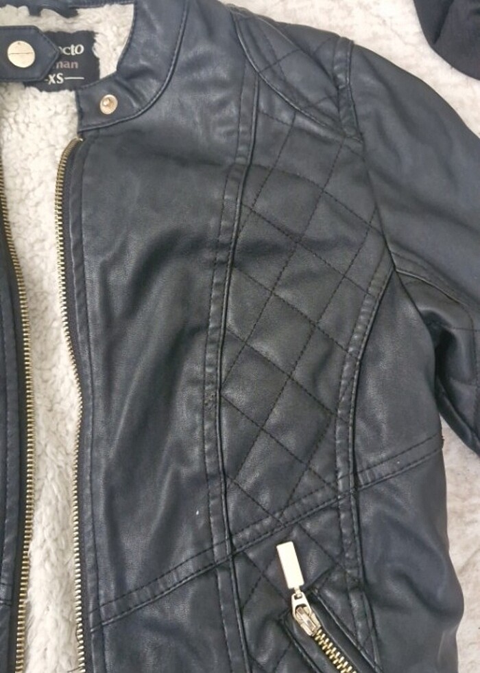 Defacto deri ceket - Görsel 4