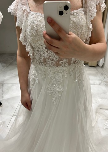 Dantel Detaylı Gelinlik - Görsel 3