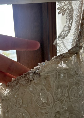 Dantel Detaylı Gelinlik - Görsel 9