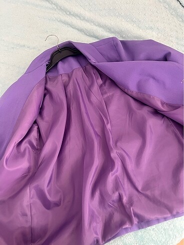 s Beden mor Renk Blazer ceket