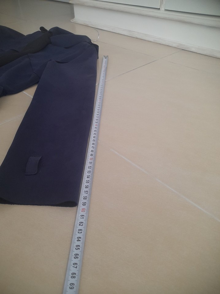 Süet Uzun Lacivert Kadın Trençkot - Görsel 5