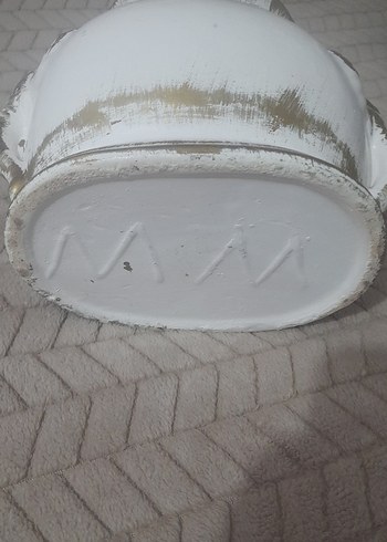 Beyaz Parlak Dekoratif Vazo - Görsel 6